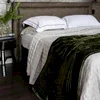 Lux Silk Velvet Throw - Forest Green