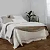 Lux Silk Velvet Throw - Pearl