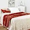 Tempt Silk Velvet Throw - Terracotta