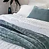 Tempt Silk Velvet Throw - Seafoam
