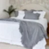 Isle Ruffled Linen Throw - Ravello Stripe